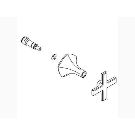 Kohler Cross Handle Assy 1411882-CP